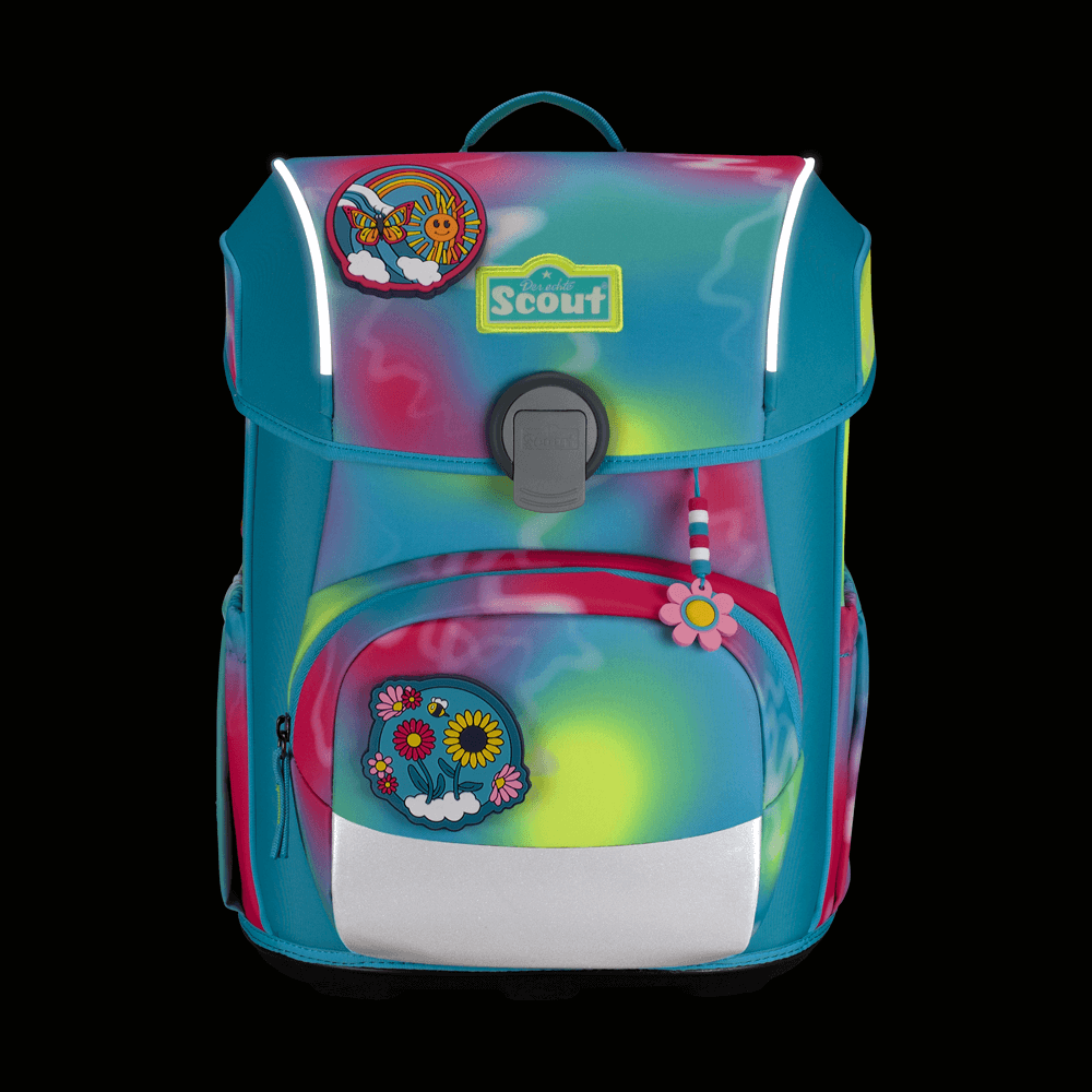 Scout Neo Exklusiv Safety Light Happy Rainbow Schulranzen – Bild 11