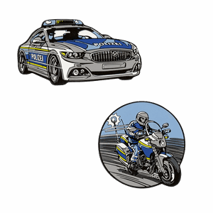 Scout Funny Snaps Move 2er Set Blue Police