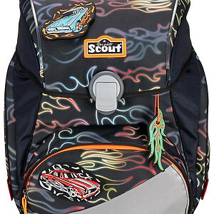 Scout Alpha Exklusiv Safety Light Flames Schulrucksack