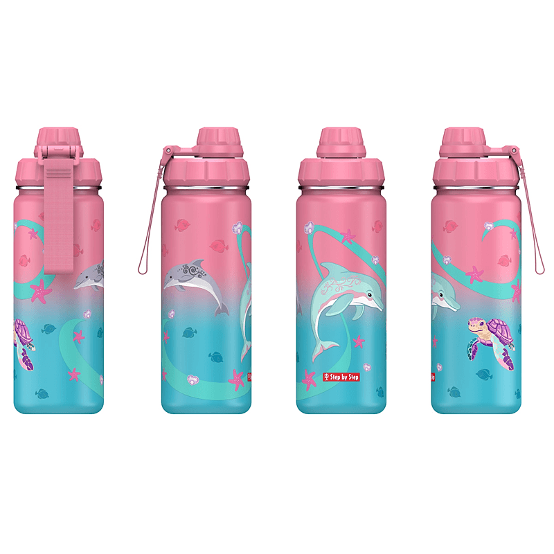 Step by Step Trinkflasche aus Edelstahl Sealife – Bild 3