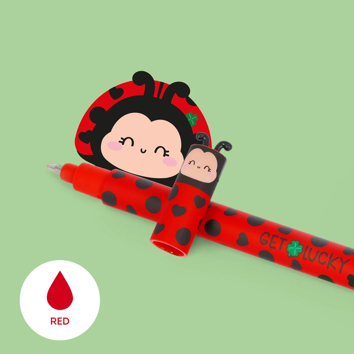 Lagami Löschbarer Gelstift Ladybug „Get Lucky“ - Erasable Pen – Bild 2