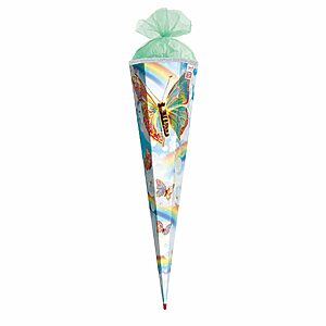 Roth Schultüte Rainbow Butterfly 85 cm Sound Glitzerborte