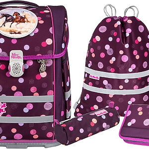 McNeill Schulranzen-Set –Perfecto Ruby, 5 tlg.