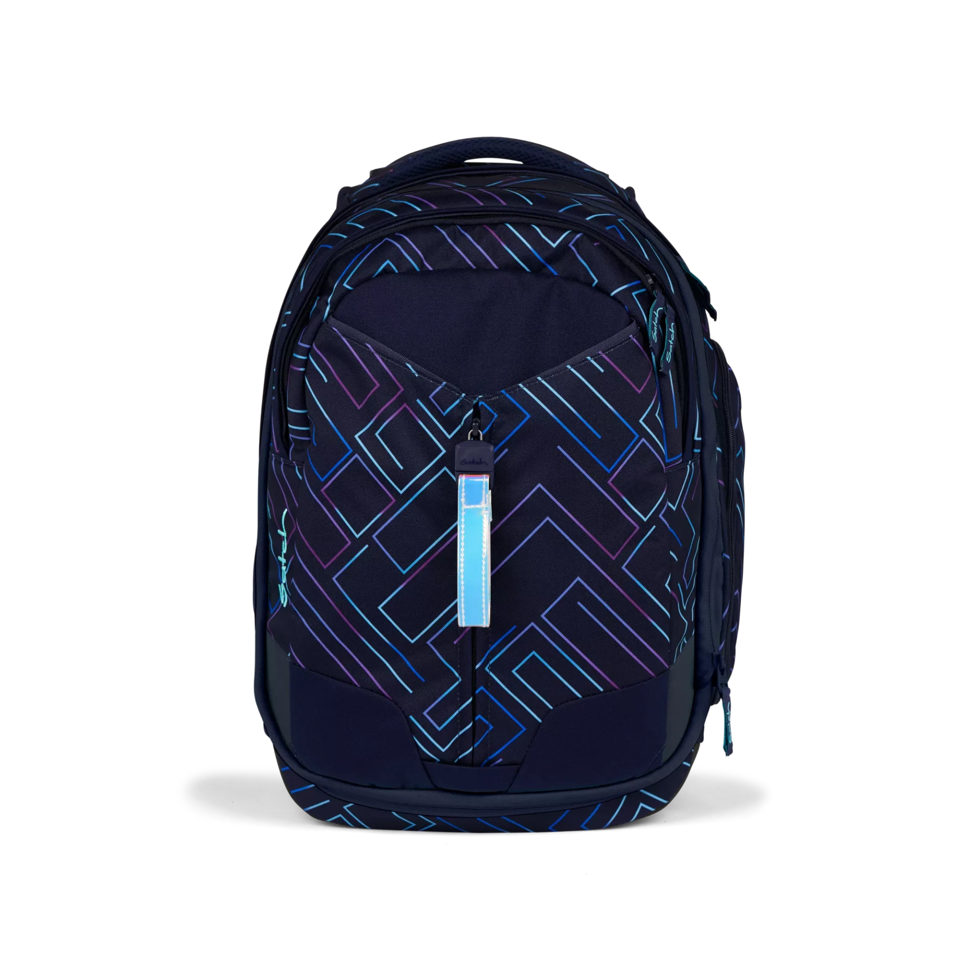 Satch Match Schulrucksack Purple Laser