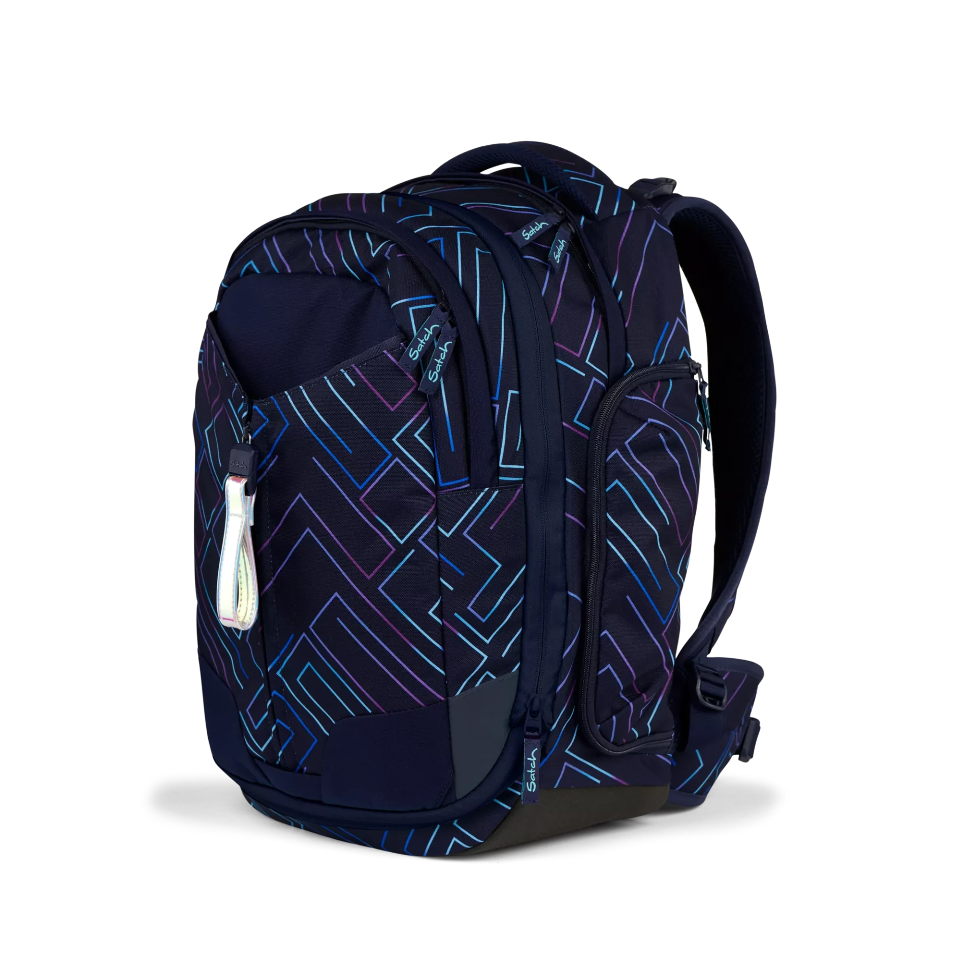 Satch Match Schulrucksack Purple Laser – Bild 6