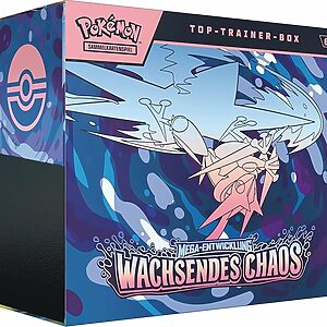 Pokemon Wachsendes Chaos – Top Trainer Box TTB - Deutsch    Abgabe pro Haushalt und Peron nur 1 Stück