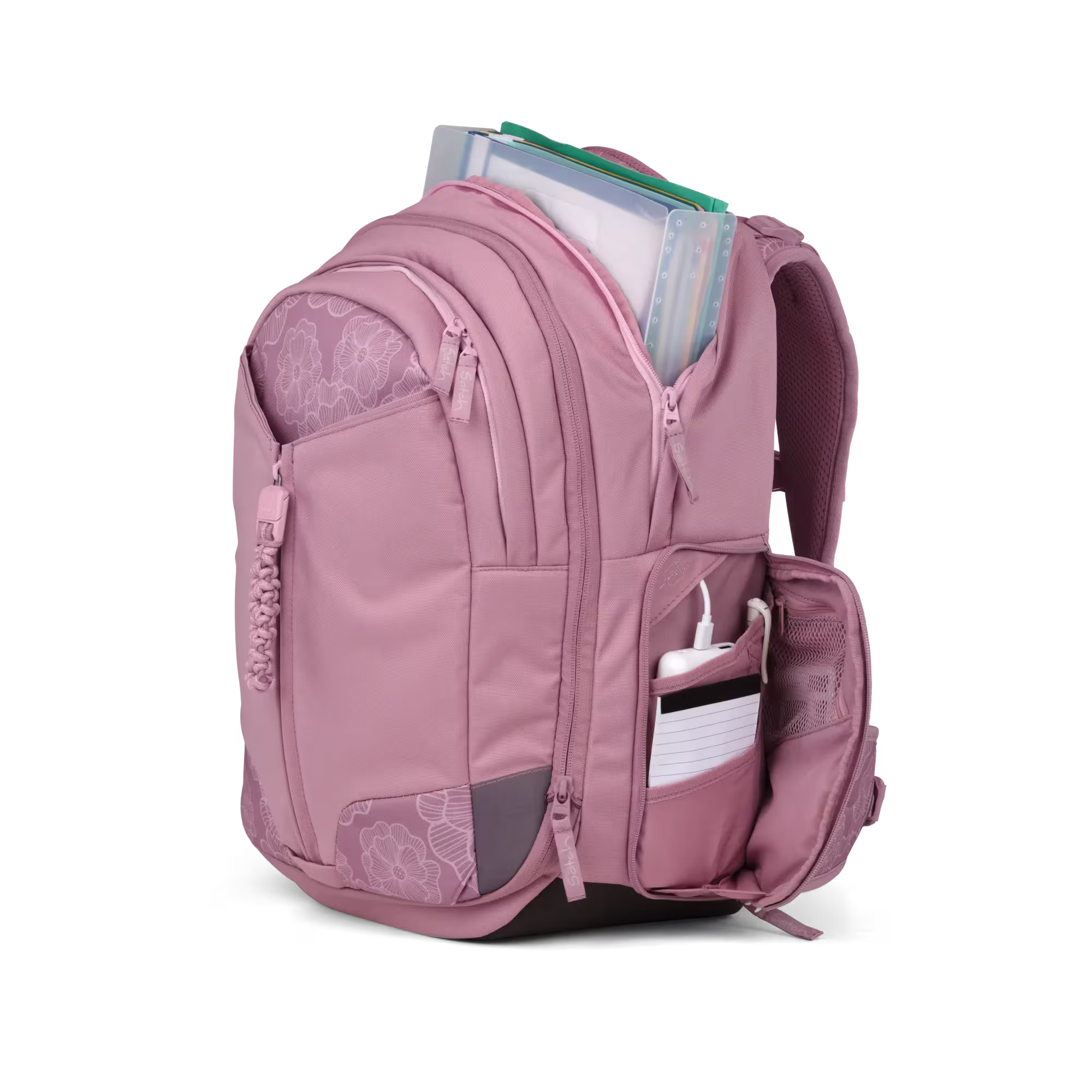 Satch Match Schulrucksack Magnolia Dream – Bild 7